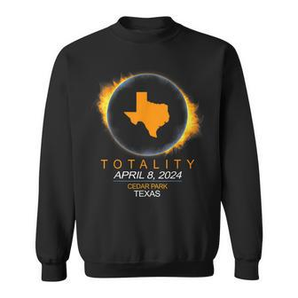 Cedar Park Texas Total Solar Eclipse 2024 Sweatshirt | Mazezy