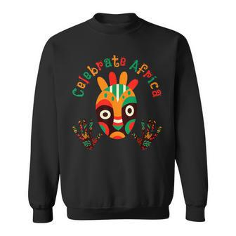 Celebrate Africa African Tribe Mask Kente Junenth Pride Sweatshirt - Monsterry DE