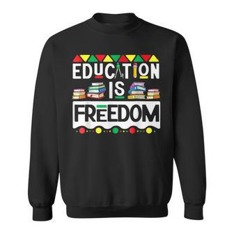 Celebrate Black History Month I Teach Black History Teacher Sweatshirt - Seseable