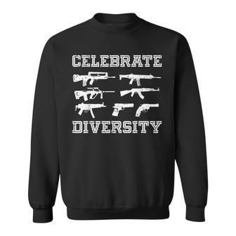 Celebrate Diversity Different Gun Gun Lovers Sweatshirt - Monsterry UK