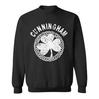 Celtic Theme Cunningham Irish Family Name Sweatshirt - Monsterry