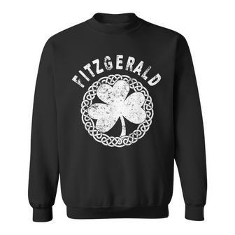 Celtic Theme Fitzgerald Irish Family Name Sweatshirt - Seseable
