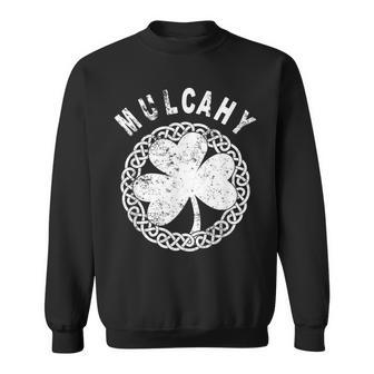 Celtic Theme Mulcahy Irish Family Name Sweatshirt - Seseable