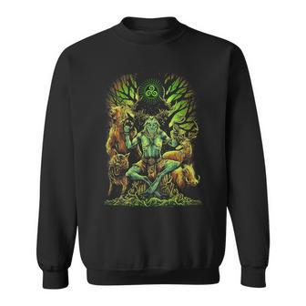 Celtic Pagan Cernunnos Irish Scottish Mythology Sweatshirt - Monsterry