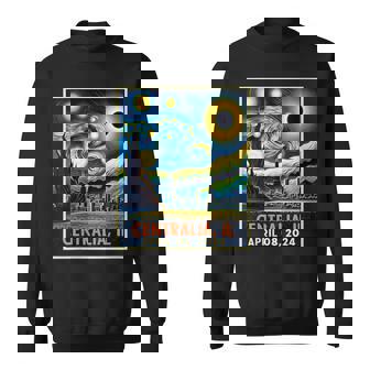 Centralia Illinois Total Solar Eclipse 2024 Starry Night Sweatshirt - Thegiftio