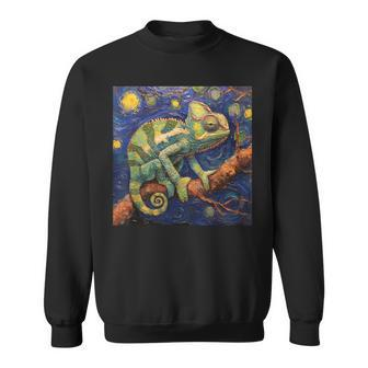 Chameleon Van Gogh Style Starry Night Sweatshirt - Thegiftio UK