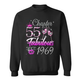 Chapter 55 Fabulous Since 1969 55Th Birthday Queen Diamond Sweatshirt - Seseable