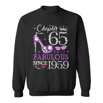 Chapter 65 Est 1959 65 Years Old 65Th Birthday Queen Sweatshirt - Thegiftio UK