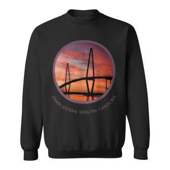 Charleston South Carolina Ravenel Bridge Print SC Sweatshirt - Monsterry