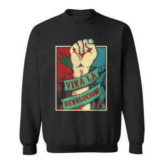 Che Guevara Revolutionary Viva La Revolucion Sweatshirt - Seseable