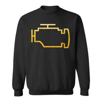 Check Engine Light Mechanic Car Sweatshirt - Monsterry