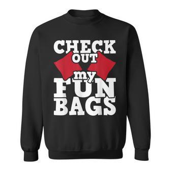 Check Out My Funbags Cornhole Player Bean Bag Game Sweatshirt - Monsterry UK