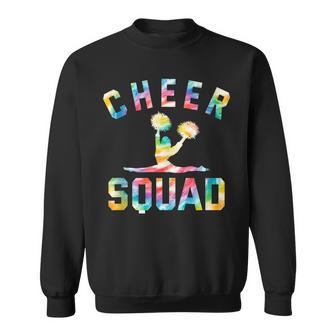 Cheer Squad Tie Dye Cheerleader Cheerleading Cheering Sweatshirt - Monsterry DE