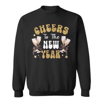 Cheers To The New Year 2024 Champagne Happy New Year 2024 Sweatshirt | Seseable UK