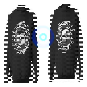 Chemise Contre Le Mauvais Œil Grec Matiasma Et Symbole Clé Grecque Sweater e - Cadeauxyz