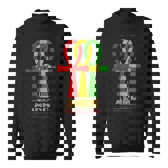 Chemise Historique Du Mois Noir Croix Ankh Afrique Rasta Sweater e - Cadeauxyz