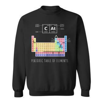 Chemistry Cat Periodic Table Of Elements Sweatshirt - Seseable