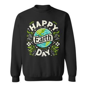 Cherish Our Earth Happy Earth Day Sweatshirt | Mazezy
