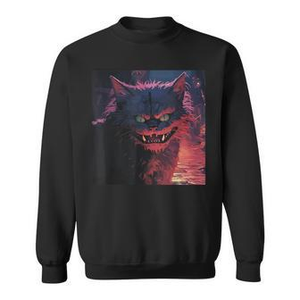 Cheshire Cat Illustration Sweatshirt - Monsterry AU