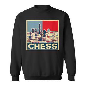 Chess Piece Chess Board Goods Clothes Letters Present Men's Sweatshirt - Monsterry