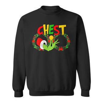 Chest Nuts Christmas T Matching Couple Chestnuts Santa Sweatshirt - Seseable