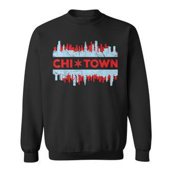 Chi Town Chicago Flag Skyline Sweatshirt - Monsterry CA