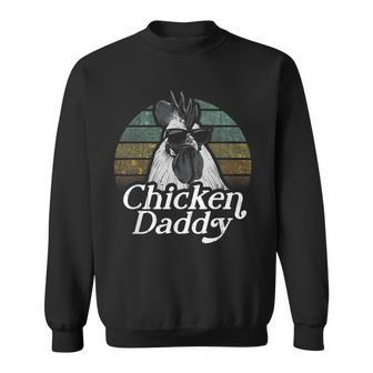 Chicken Daddy Vintage Poultry Farmer Fathers Day Sweatshirt - Thegiftio UK