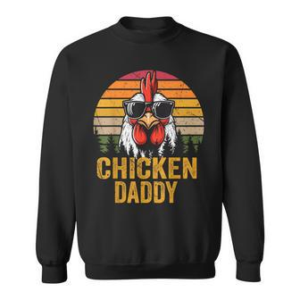 Chicken Daddy Vintage Rooster For Dad Farmer Fathers Day Men Sweatshirt - Monsterry UK
