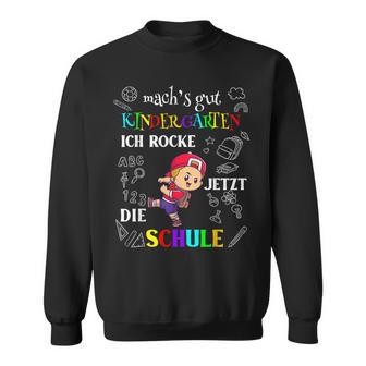 Children's Mach's Gut Kindergarten Ich Rocke Jetzt Die Schule Sweatshirt - Geschenkecke