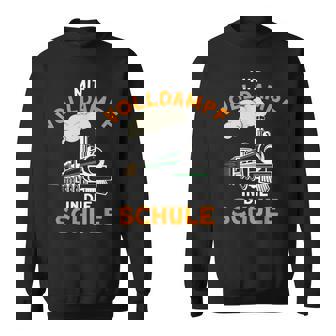 Children's Mit Vollteamf In Die Schule Mit Vollteamf In Sweatshirt - Seseable
