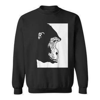 Chimpanzee Face Graphic Monkey Wild Forest Animal Sweatshirt - Monsterry UK