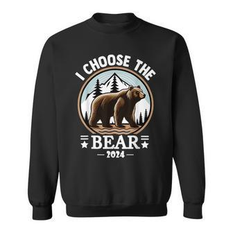 I Choose The Bear Lover Bear In The Woods Sweatshirt - Monsterry