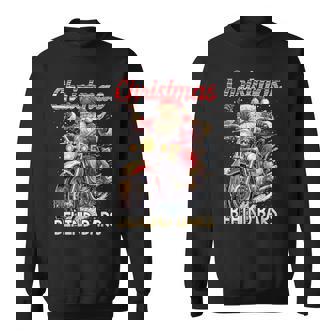 Christmas Behind Bars Santa Motorcycle Sweatshirt - Monsterry
