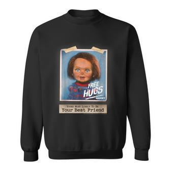 Chucky Free Hugs Vintage Style Sweatshirt - Seseable