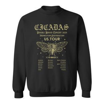 Cicada Lover Cicada Reunion Us Tour 2024 Sweatshirt | Mazezy