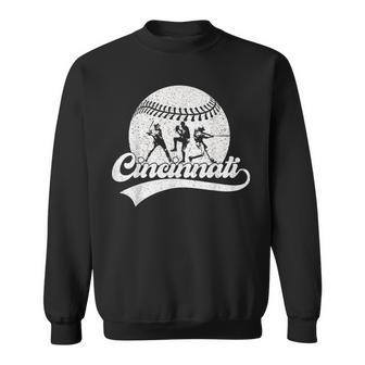 Cincinnati Cities Baseball Lover Baseball Fans Women Sweatshirt | Mazezy
