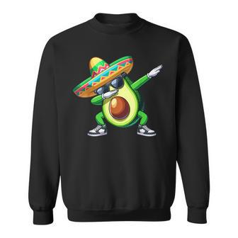 Cinco De Mayo Dabbing Avocado Mexican Sombrero Sweatshirt - Monsterry UK