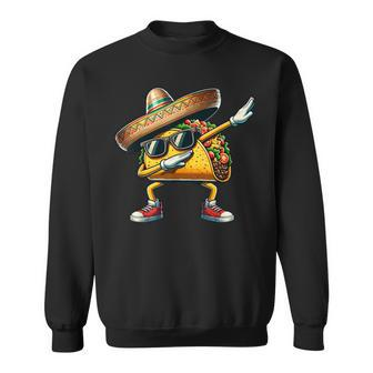 Cinco De Mayo Dabbing Taco Mexican Sombrero Sweatshirt - Monsterry DE