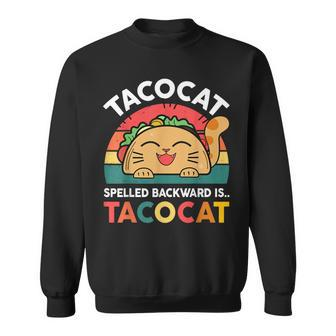 Cinco De Mayo Taco Ca Spelled Backward Tacocat Sweatshirt - Monsterry DE