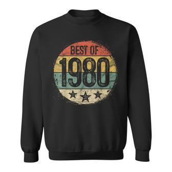 Circular Vintage Best Of 1980 44 Year Old 44Th Birthday Sweatshirt - Monsterry DE