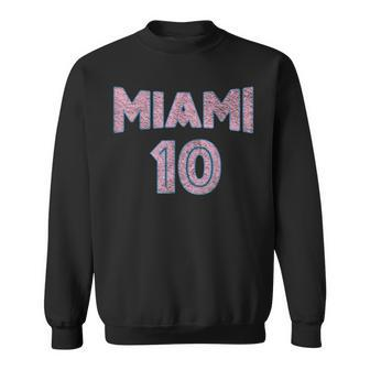 City Of Miami 10 Pink Sweatshirt - Seseable