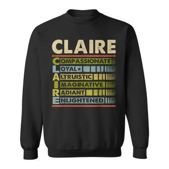 Claire Family Name Claire Last Name Team Sweatshirt - Seseable