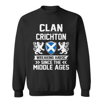 Clan Crichton Scottish Family Clan Scotland Wreaking Havoc M Sweatshirt - Seseable
