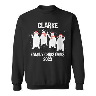 Clarke Family Name Clarke Family Christmas Sweatshirt - Seseable