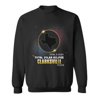 Clarksville Texas Total Solar Eclipse 2024 Sweatshirt | Mazezy