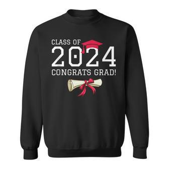 Class Of 2024 Congrats Grad Congratulations Graduate Senior Sweatshirt - Monsterry