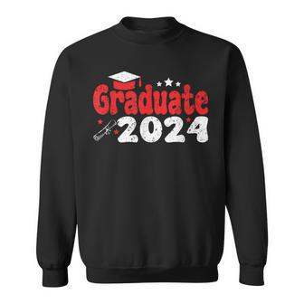 Class Of 2024 Graduate Graduation Vintage Sweatshirt - Seseable