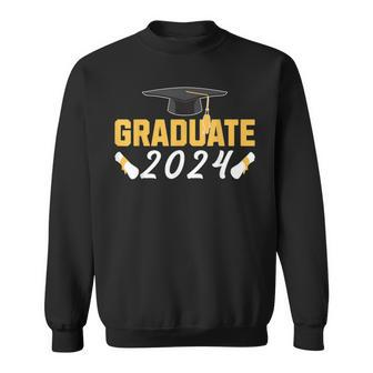 Class Of 2024 Graduate Matching Group Graduation Party Sweatshirt - Thegiftio UK