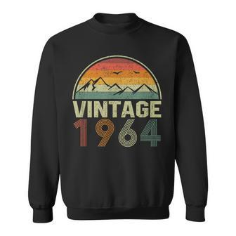 Classic 60Th Birthday Idea Vintage 1964 Sweatshirt - Thegiftio UK