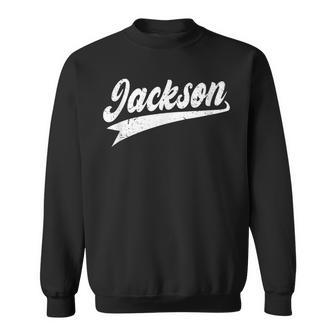 Classic 70S Retro Name Jackson Sweatshirt - Seseable